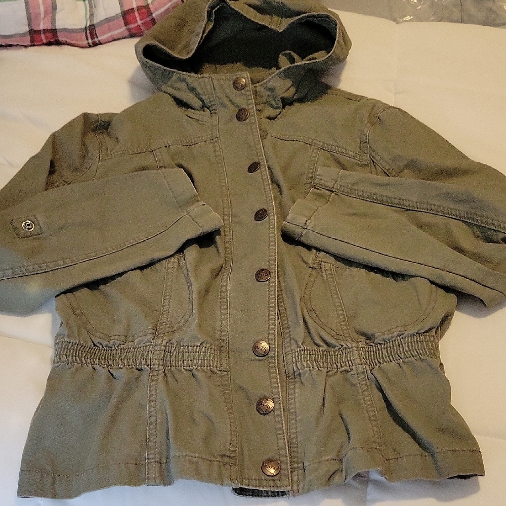 Nanette Lepore Olive Hooded Jacket